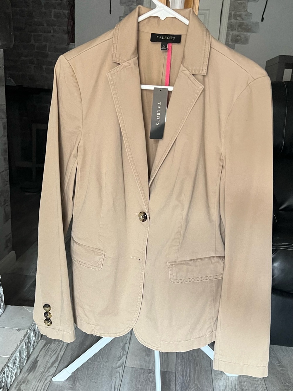 Talbots Beige Women's Blazer Jacket
